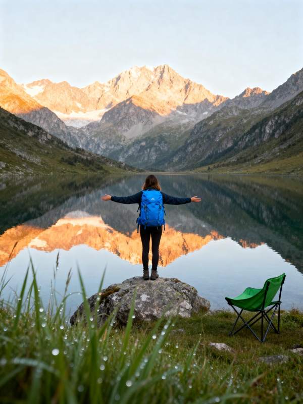 湖畔山影 心旷神怡图片