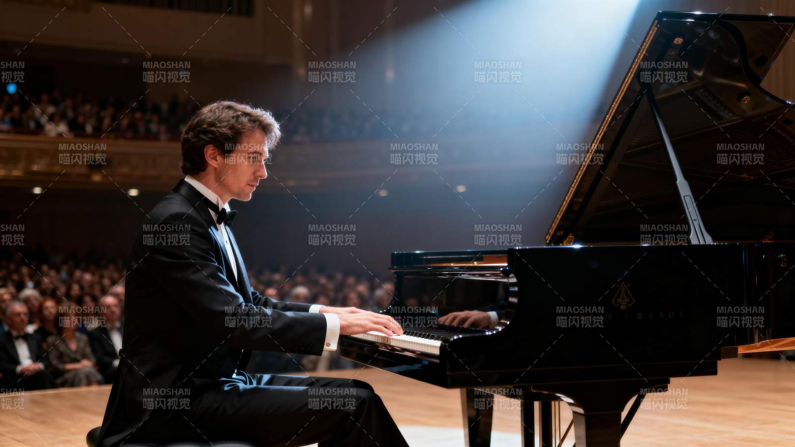 钢琴家演奏现场图片