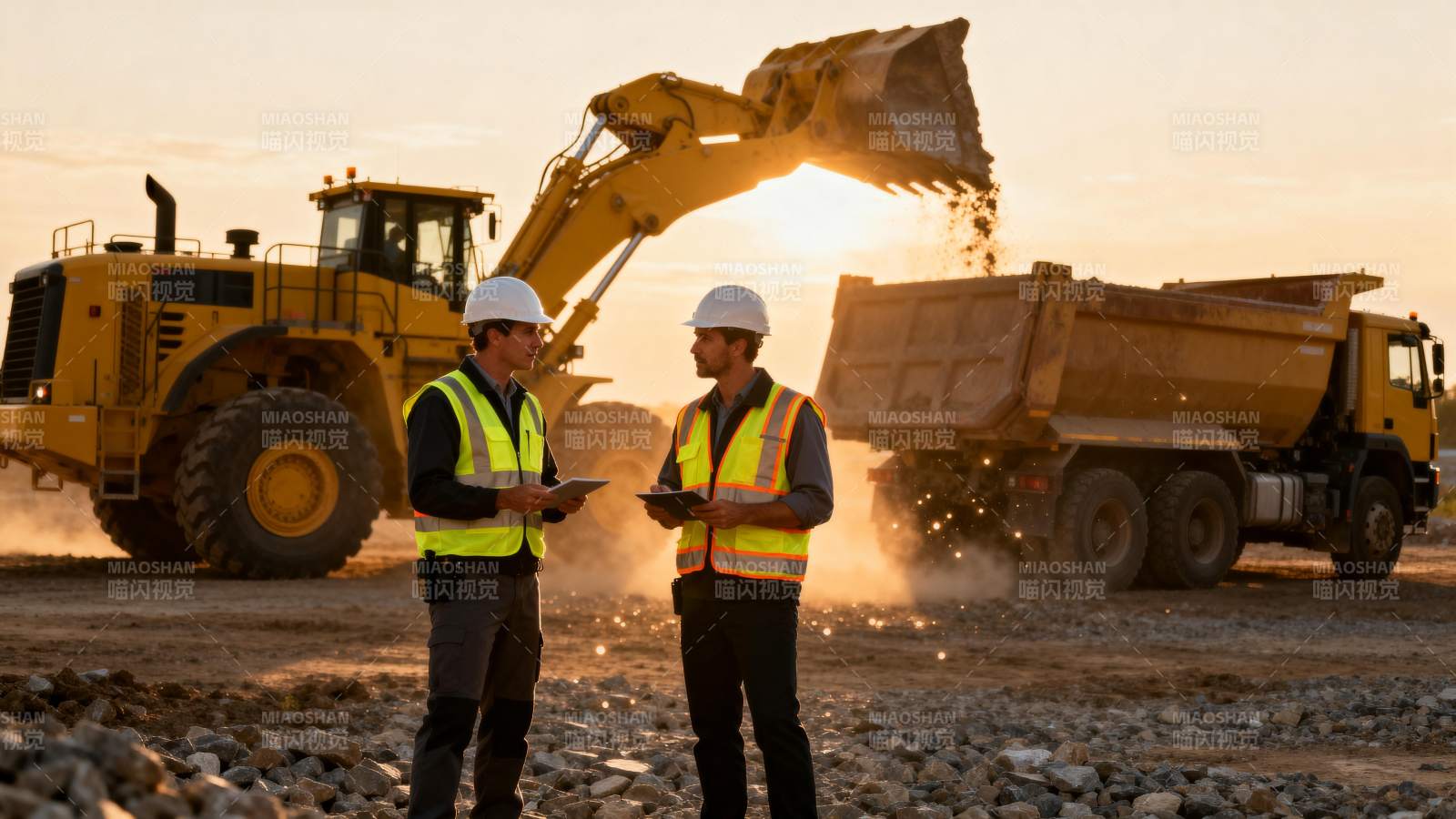 工地施工场景图片