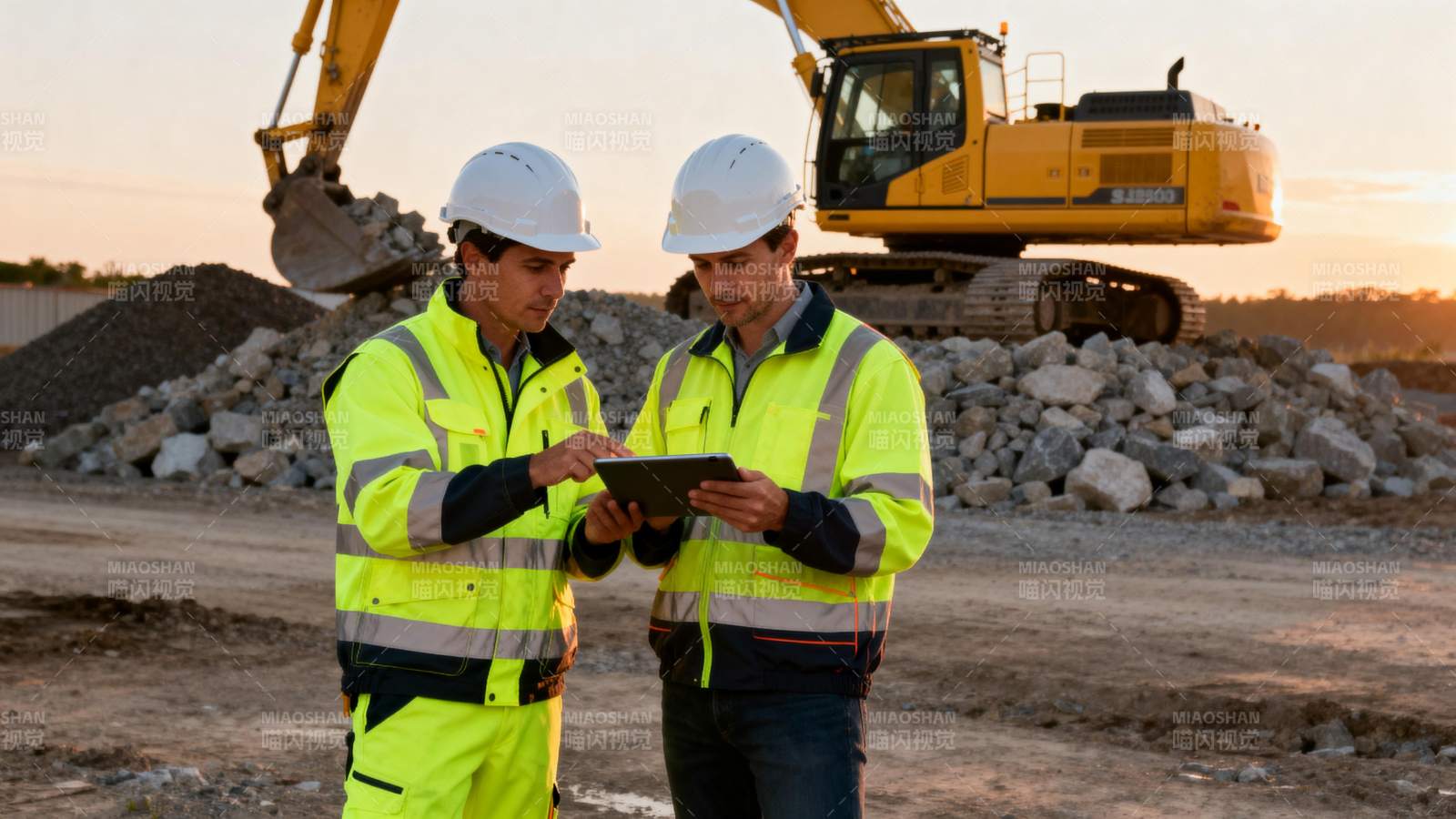 工地上的工程师图片