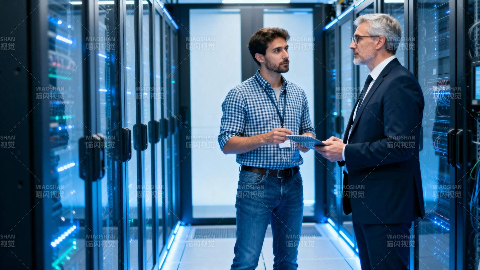 数据中心对话图片