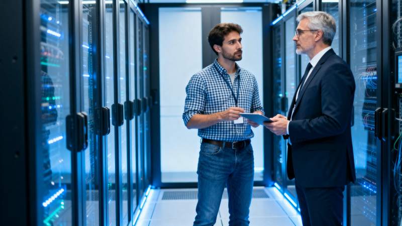 数据中心对话图片