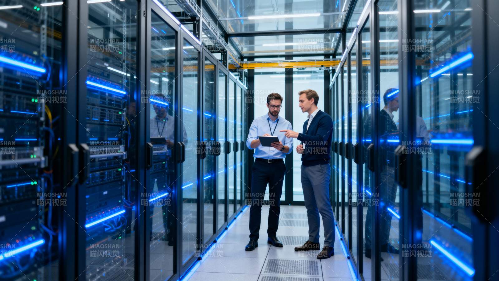 数据中心对话图片