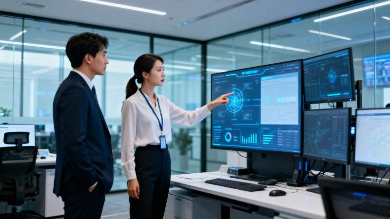 科技团队协作分析图片