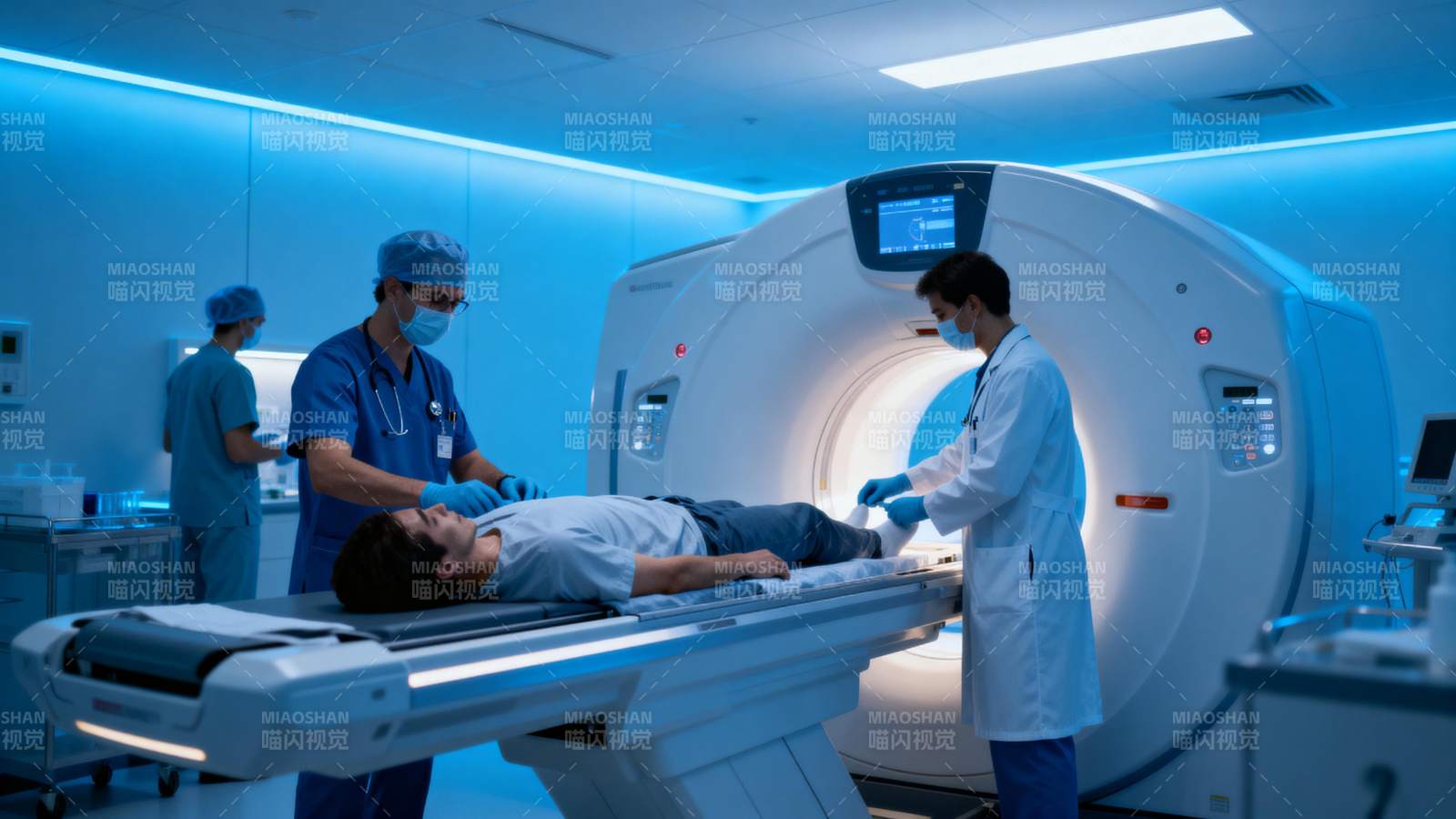 医院CT扫描现场图片