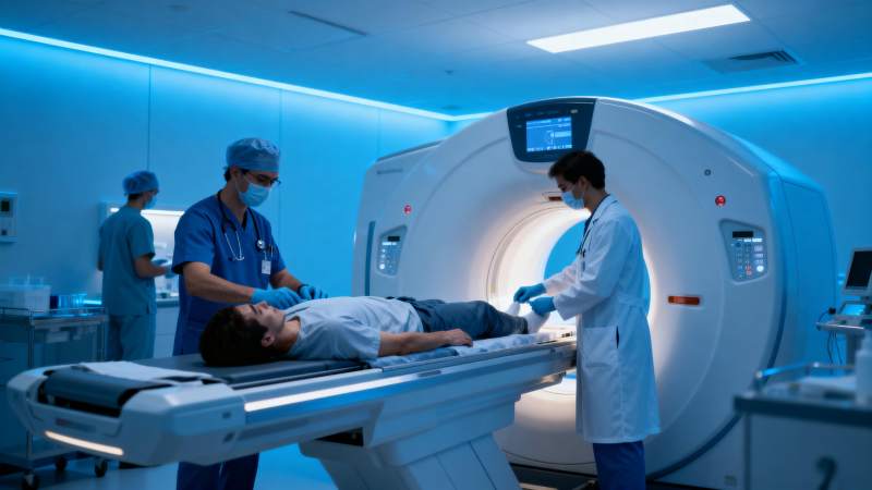 医院CT扫描现场图片