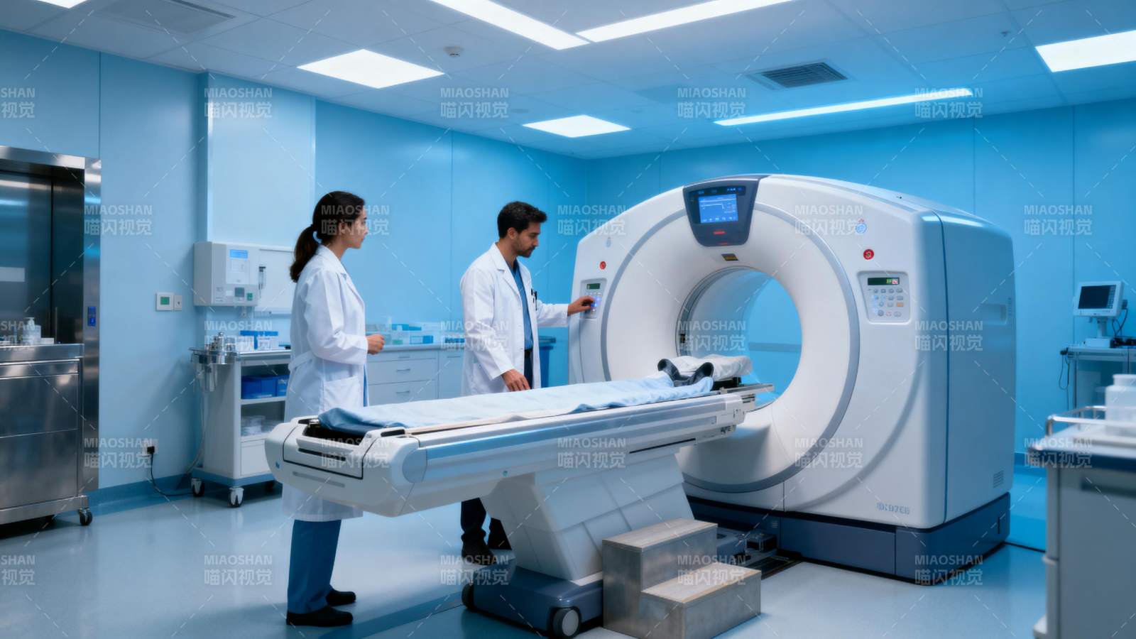 医院CT室工作场景图片