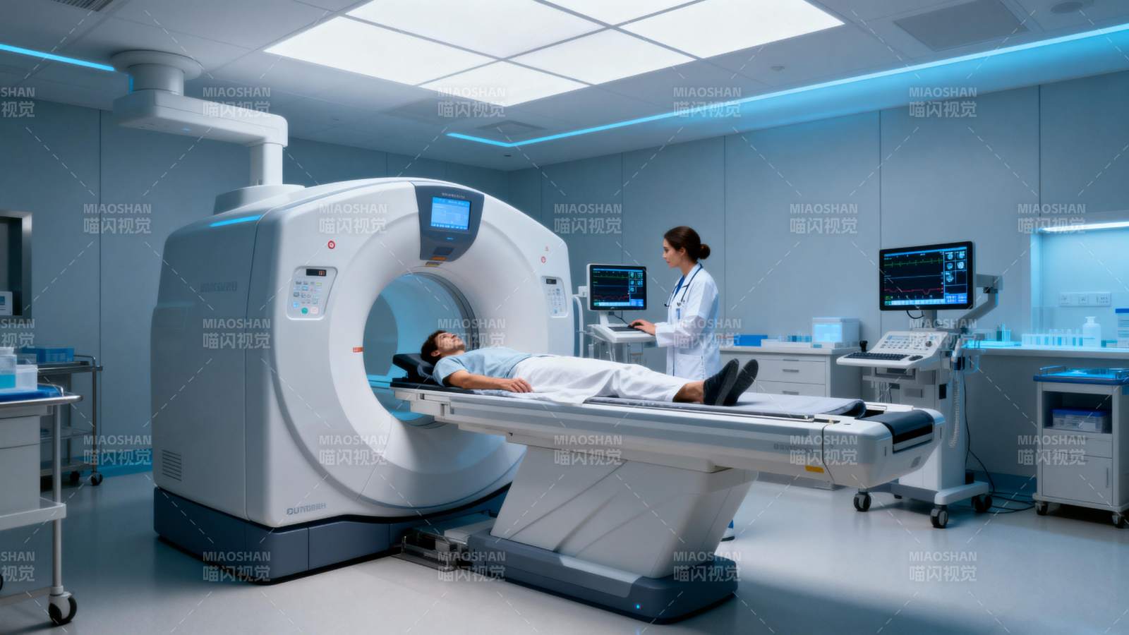 CT扫描室诊疗场景图片