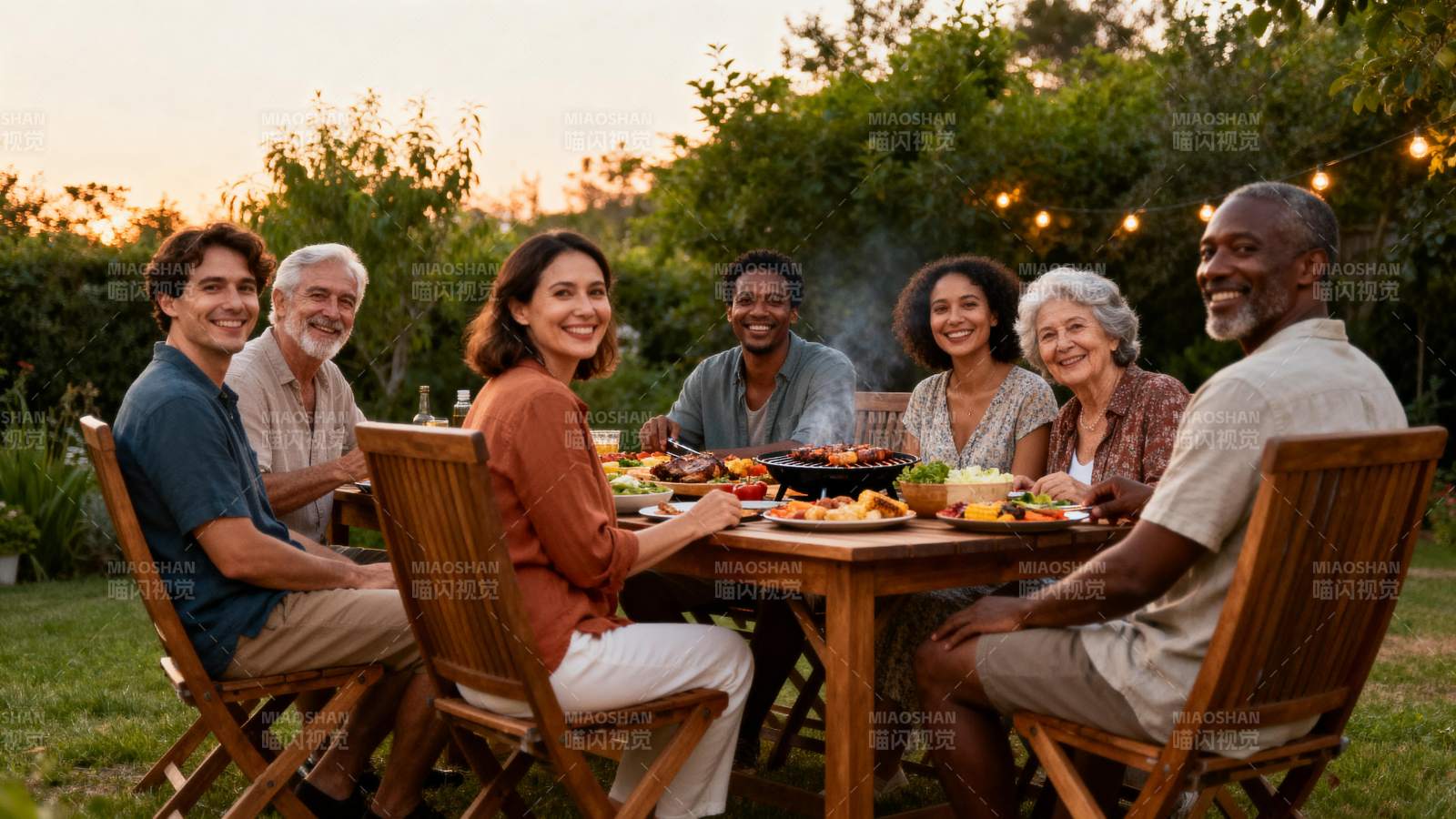 家庭晚餐温馨时光图片
