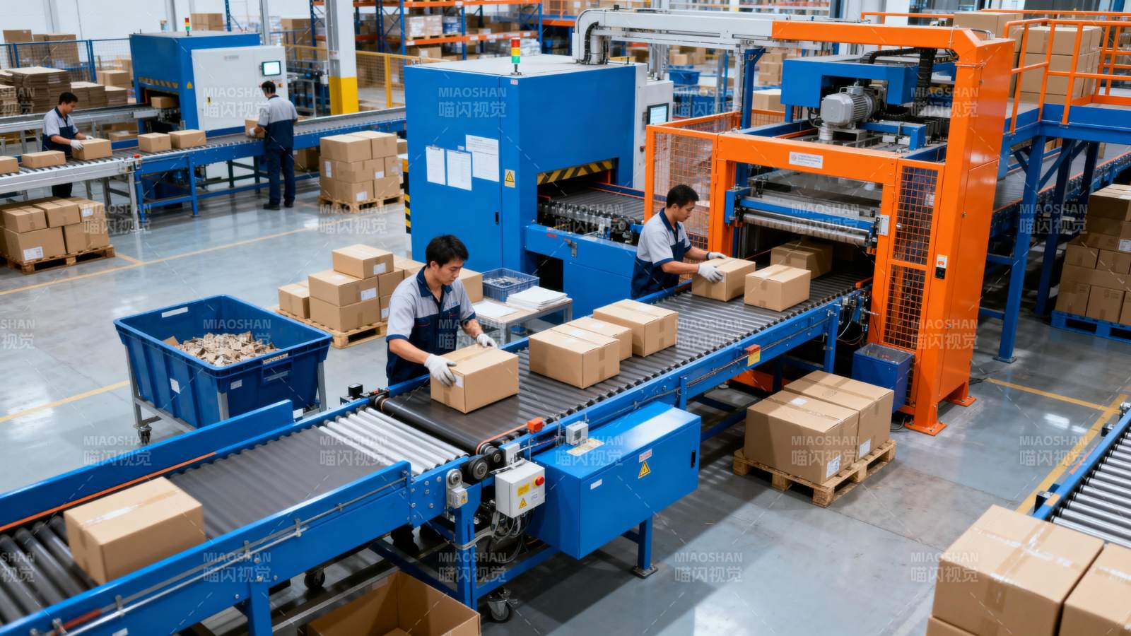 工厂流水线作业图片