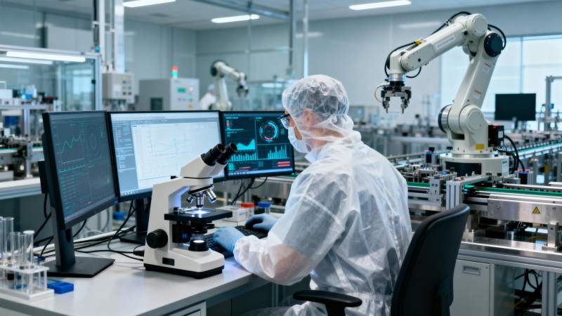 实验室科研人员工作图片