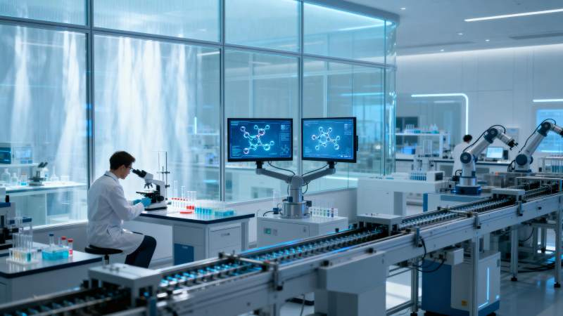 现代实验室科研场景图片