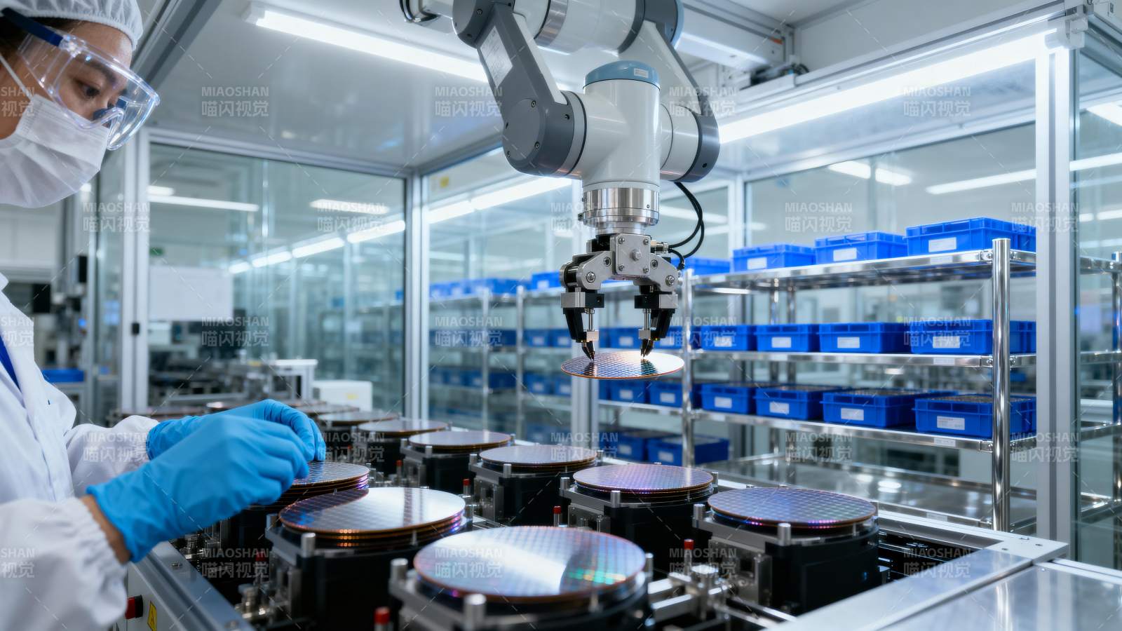 实验室机器人操作图片