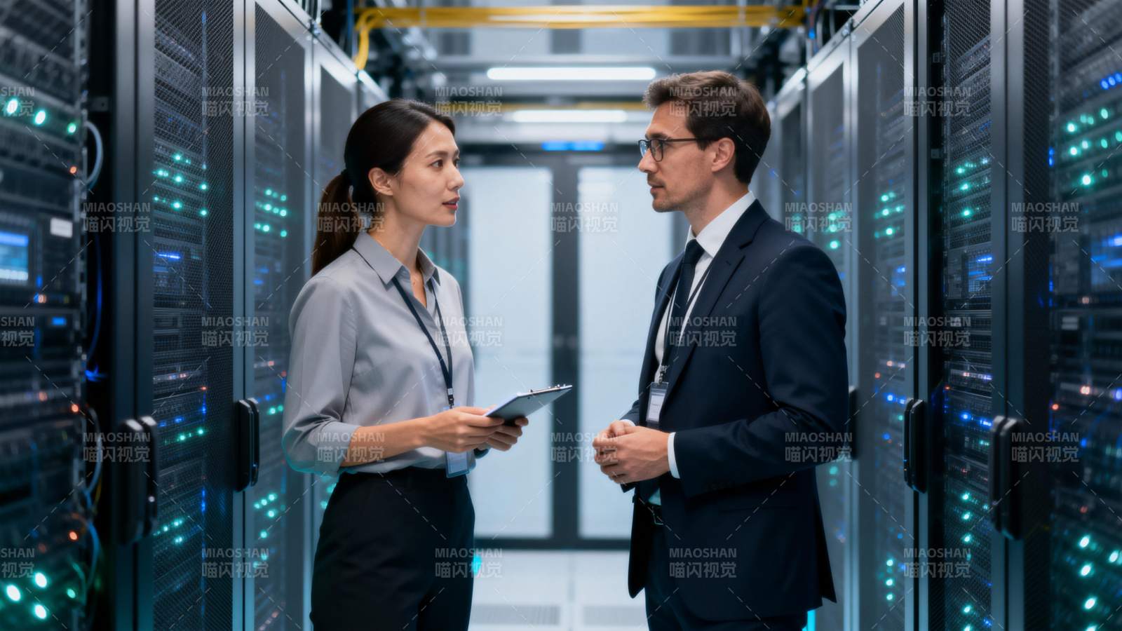 数据中心对话图片