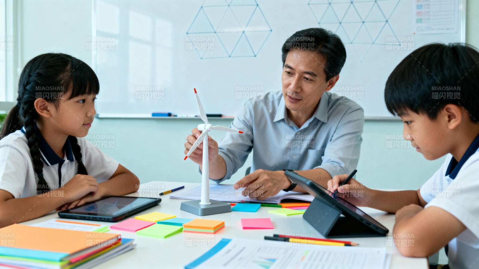 课堂上的风力实验图片