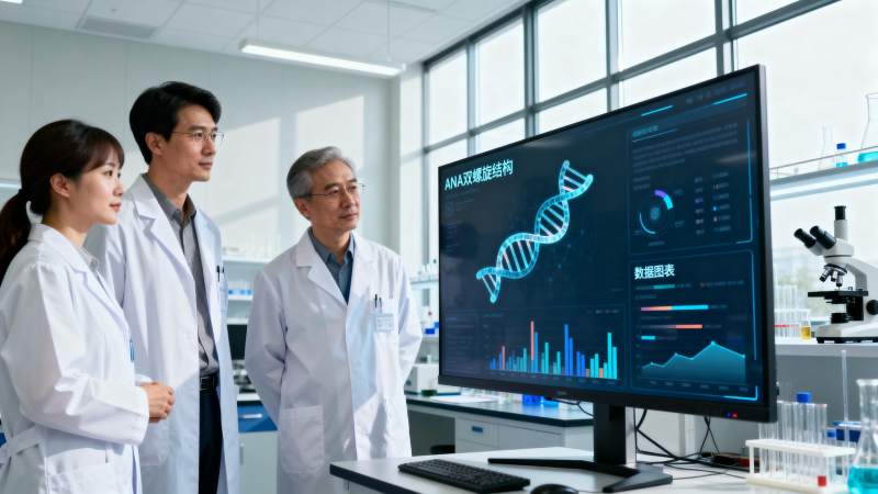 科研团队分析DNA数据图片