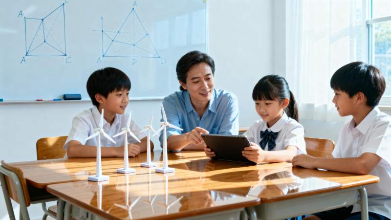 课堂上的风力模型探讨图片