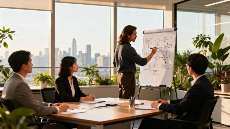 团队会议讨论方案图片