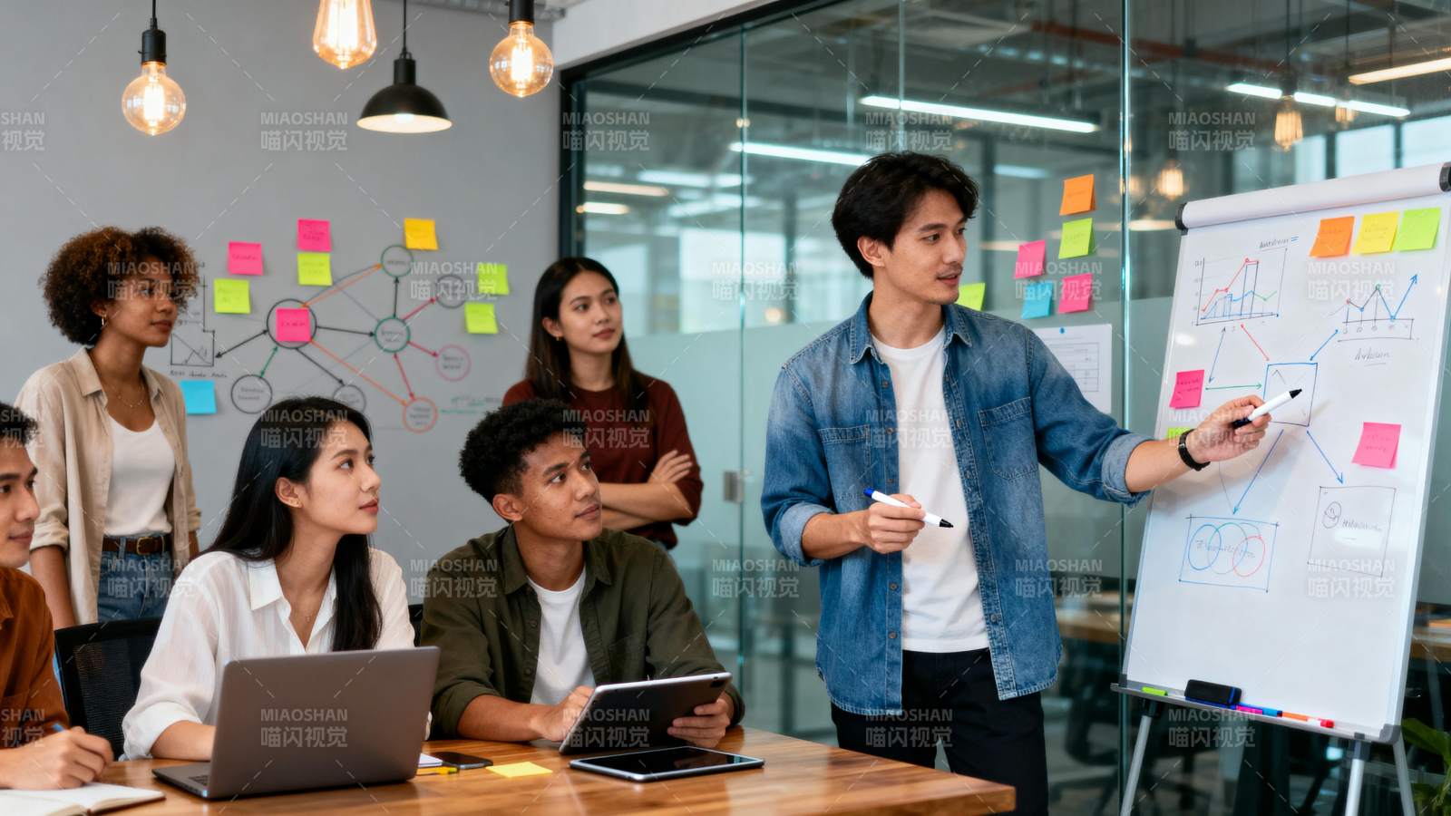 团队协作头脑风暴图片