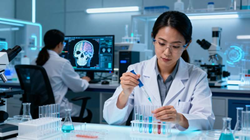 实验室科研人员工作图片