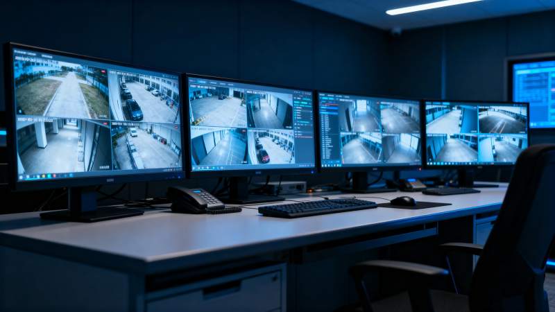 监控室全景图片