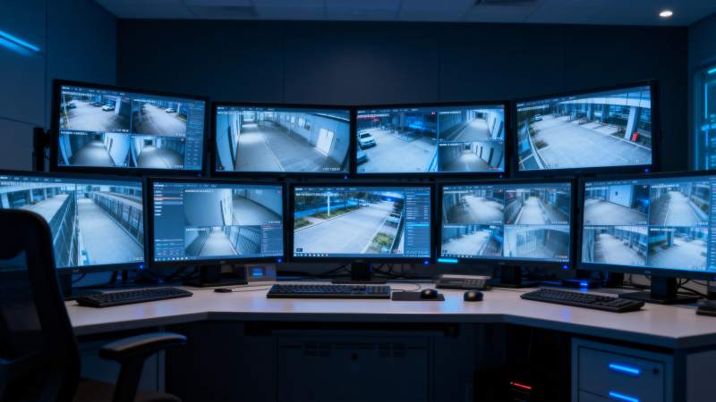 监控中心夜景图片