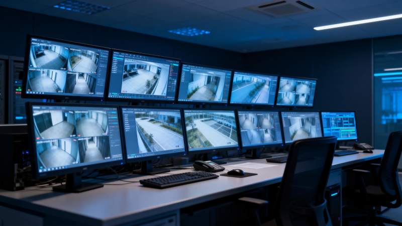 监控室全景图片
