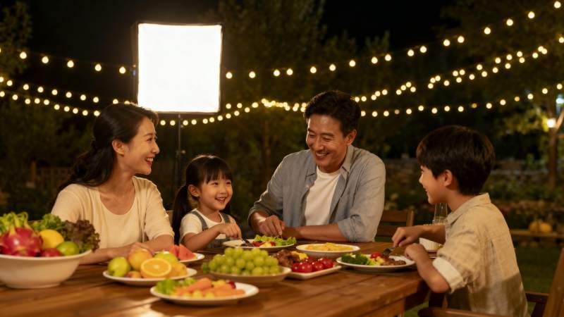 温馨家庭晚餐夜图片