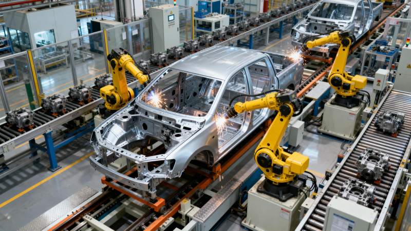 汽车生产线自动化图片