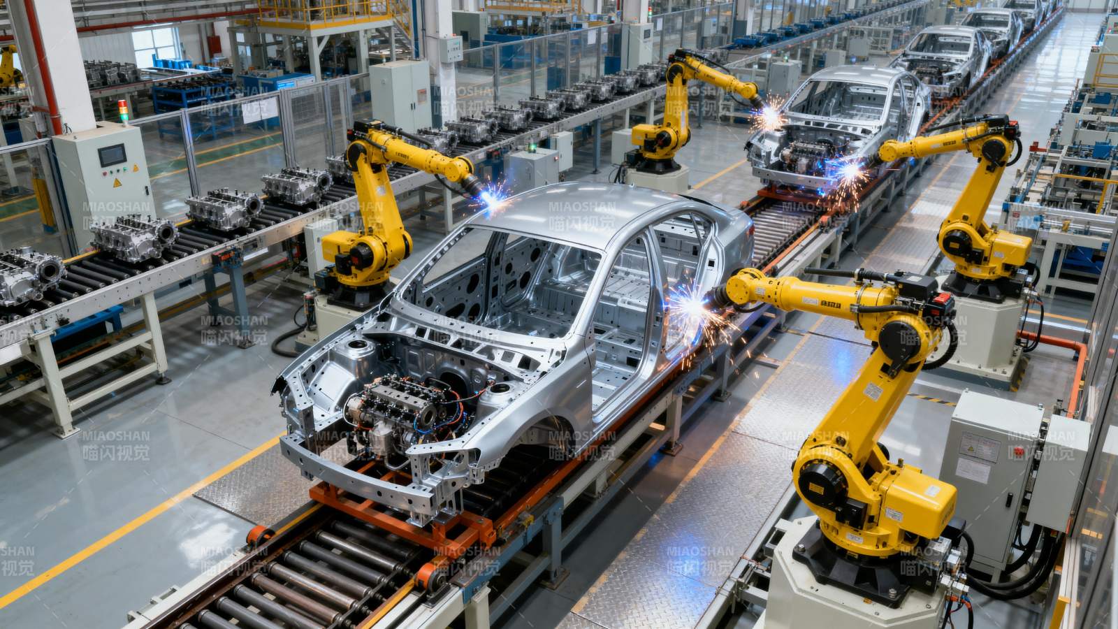 智能汽车生产线图片