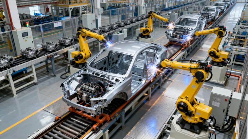 智能汽车生产线图片