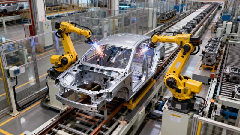智能汽车生产线图片