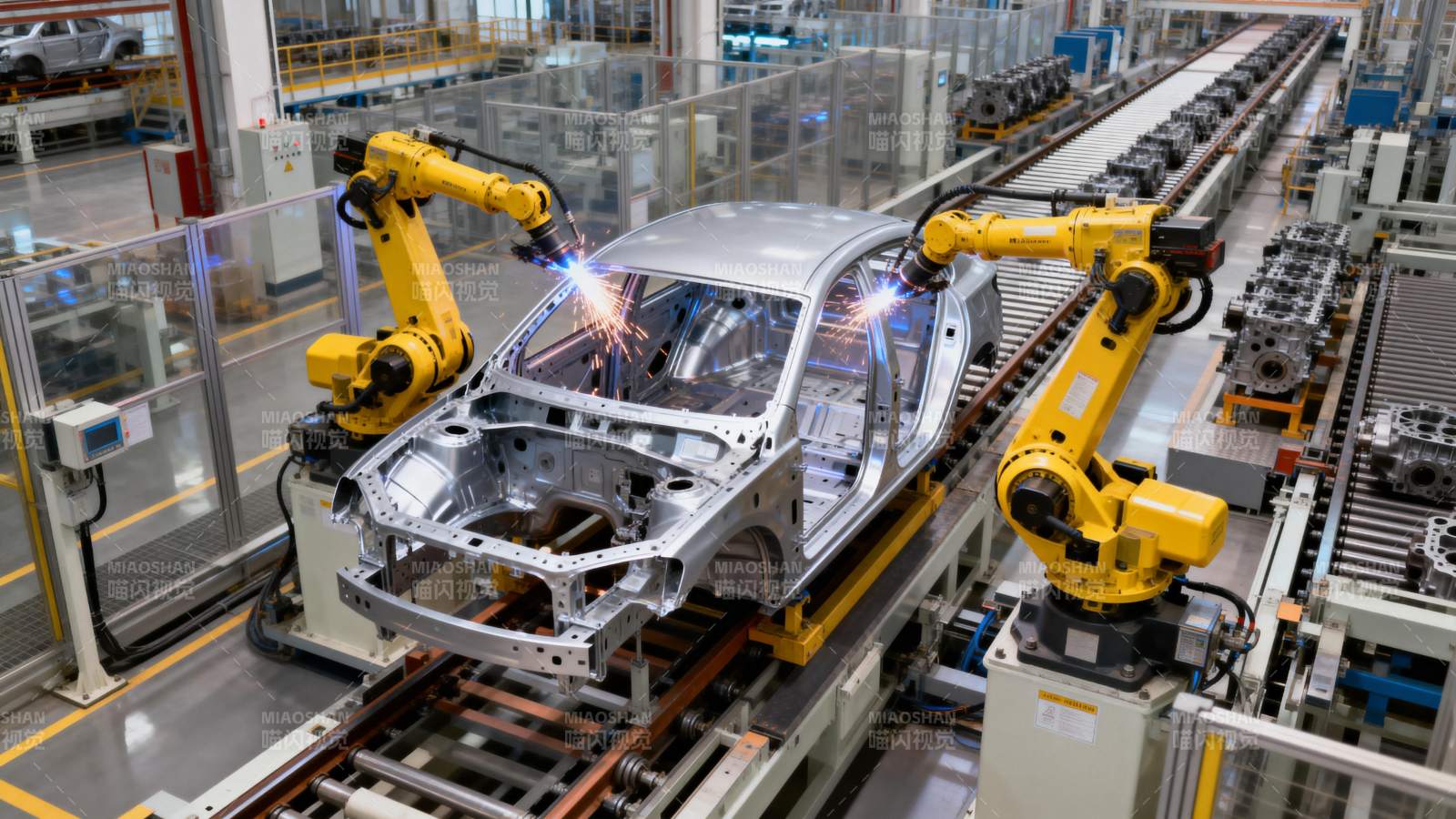 智能汽车生产线图片