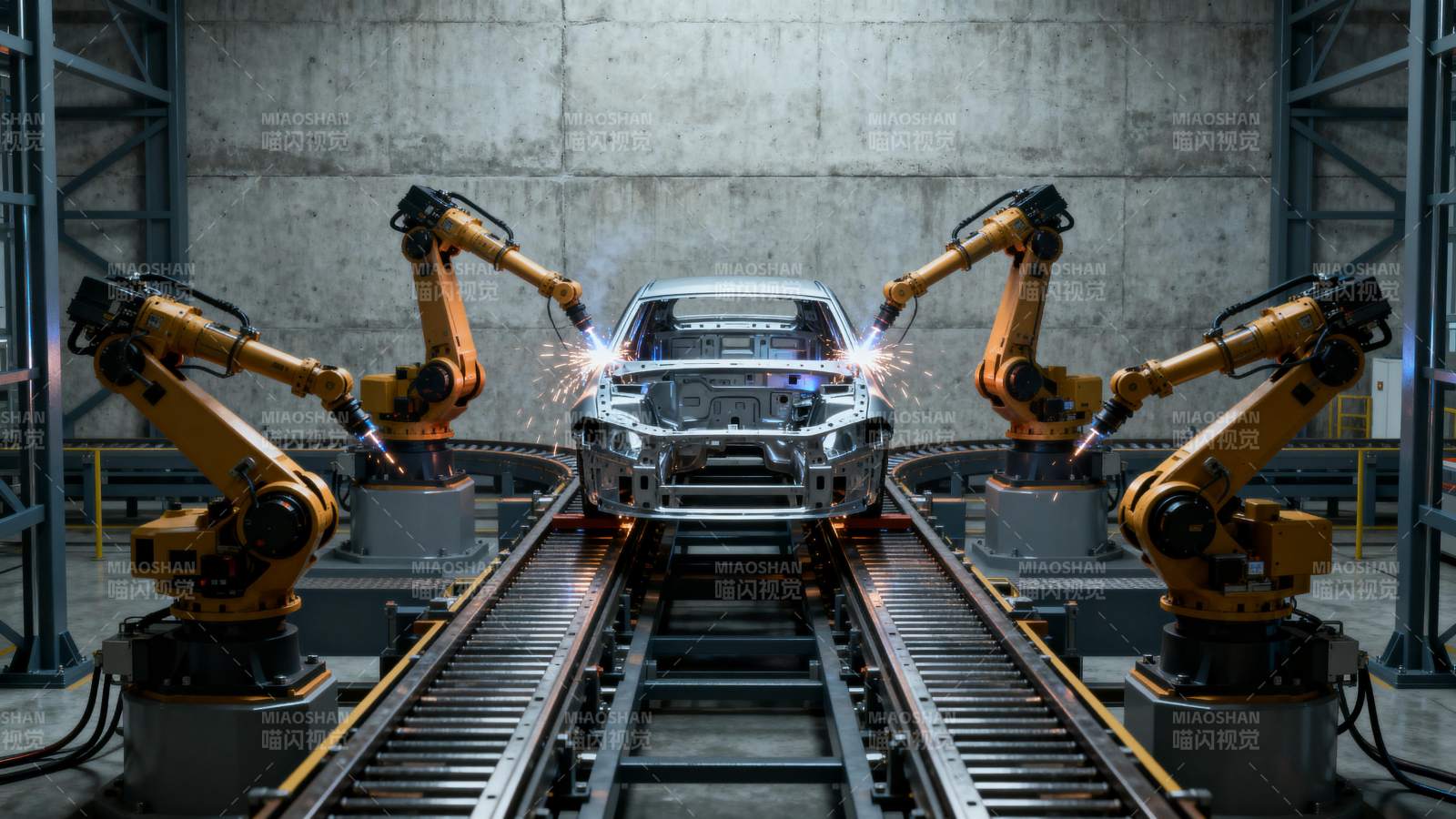 智能汽车生产线图片