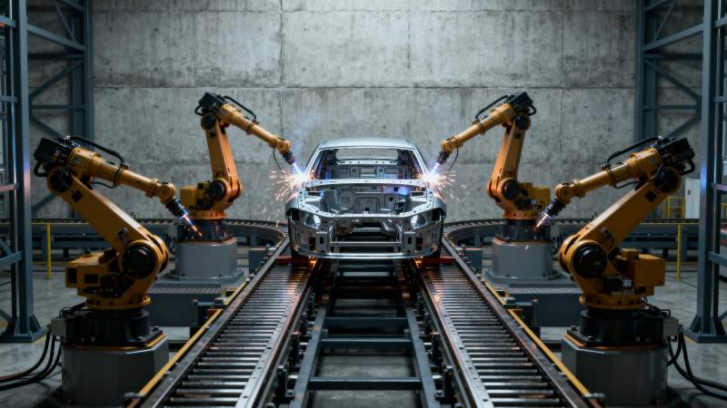 智能汽车生产线图片