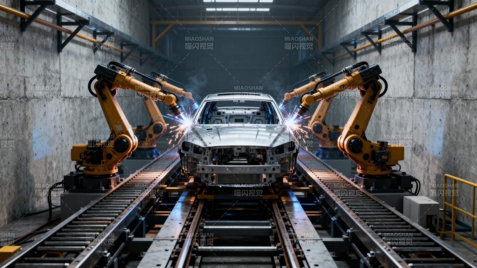 智能汽车生产线图片