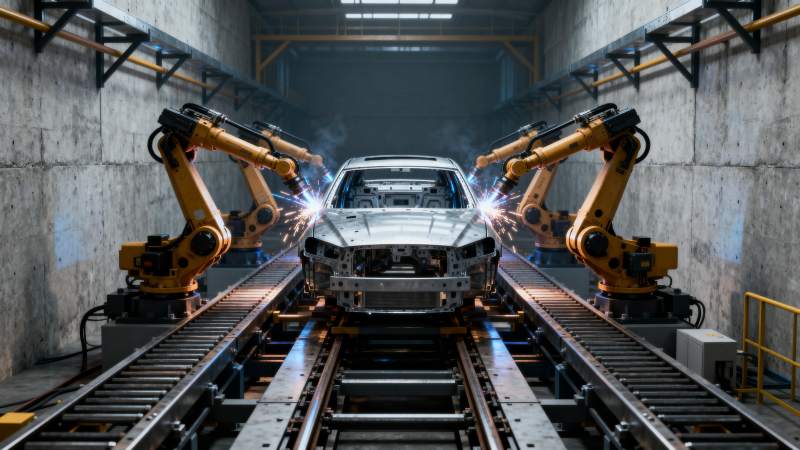 智能汽车生产线图片