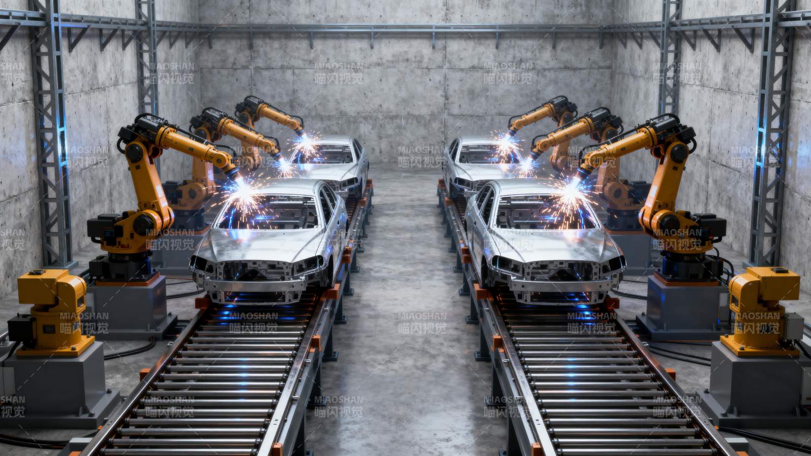 智能汽车生产线图片