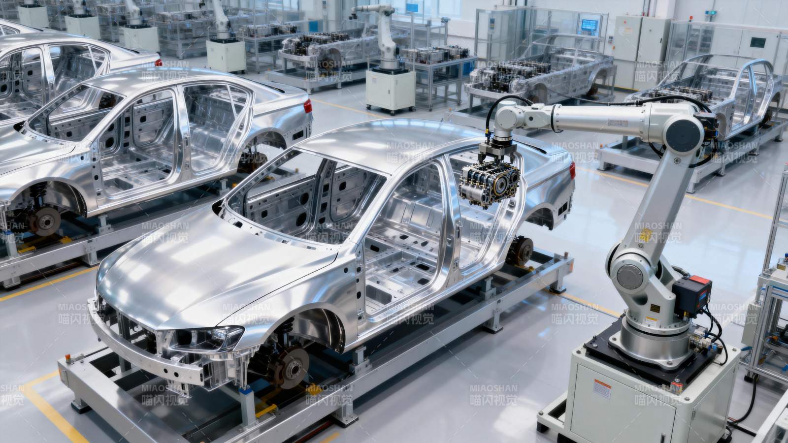 汽车生产线自动化图片