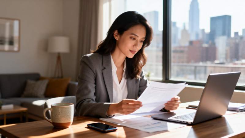 专注工作的女性图片