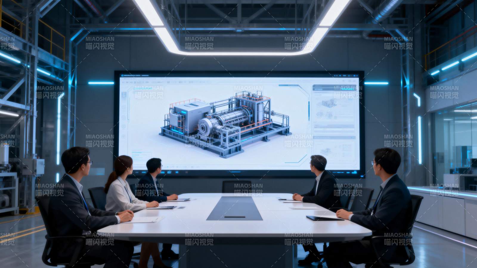 未来会议室讨论图片