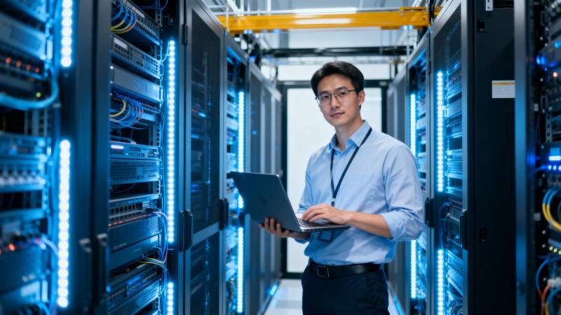 数据中心工程师工作图片