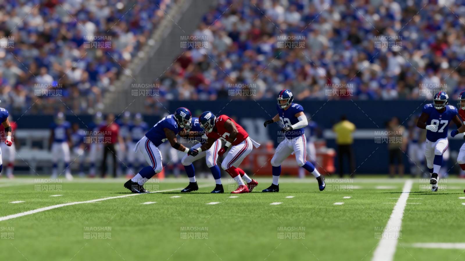 美式足球激烈对决图片