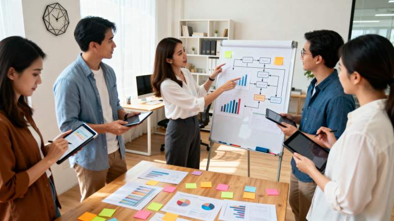 团队协作讨论方案图片