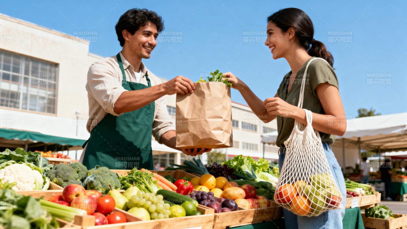 农贸市场新鲜蔬果图片