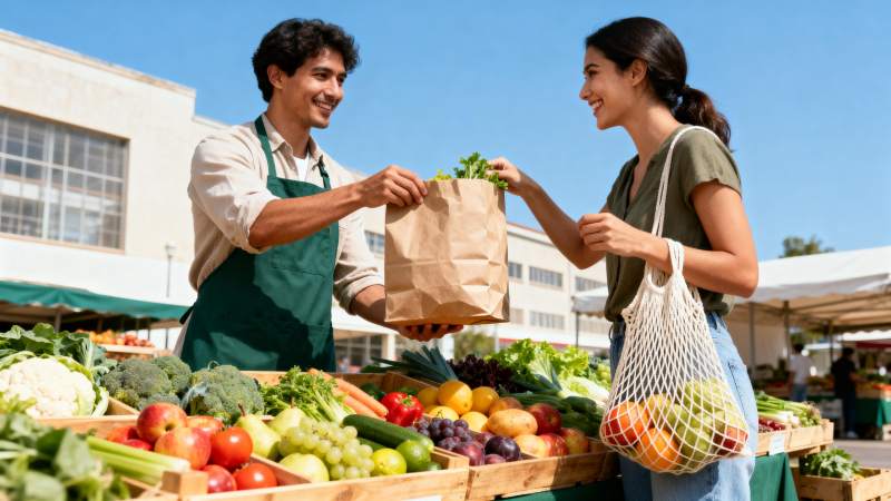 农贸市场新鲜蔬果图片