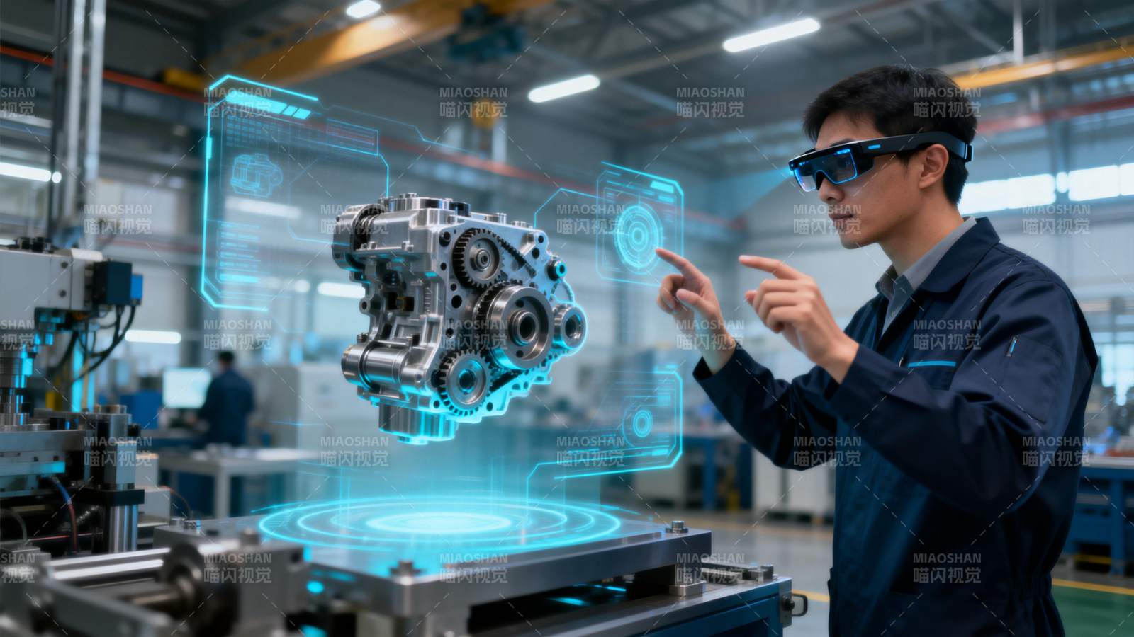 智能工厂AR技术图片