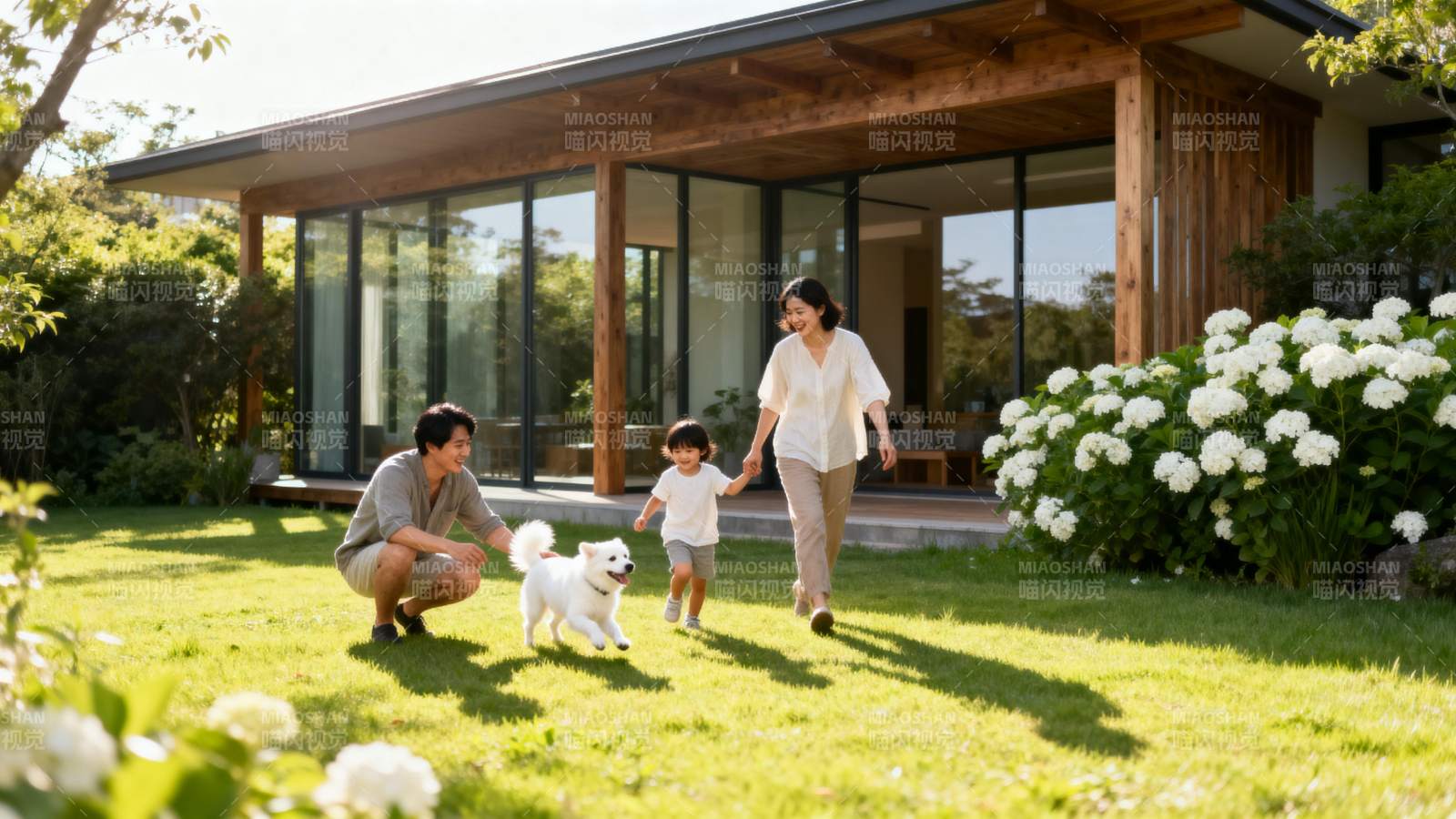 温馨家庭花园时光图片