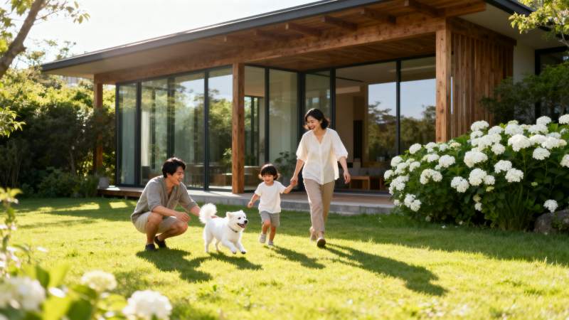 温馨家庭花园时光图片