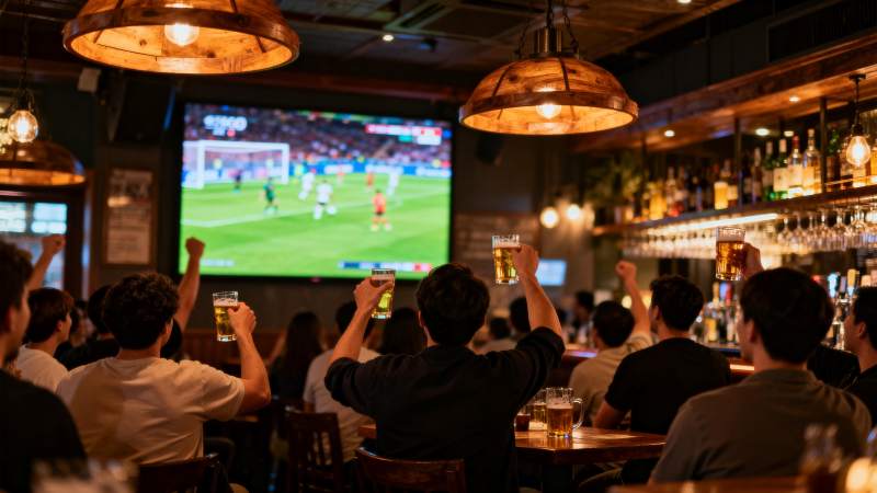 球迷酒吧观赛狂欢图片